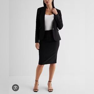 New Express Editor High Waisted Midi Skirt